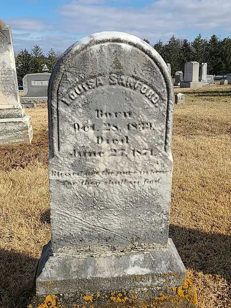 Louisa Sanford's grave. Photo 3