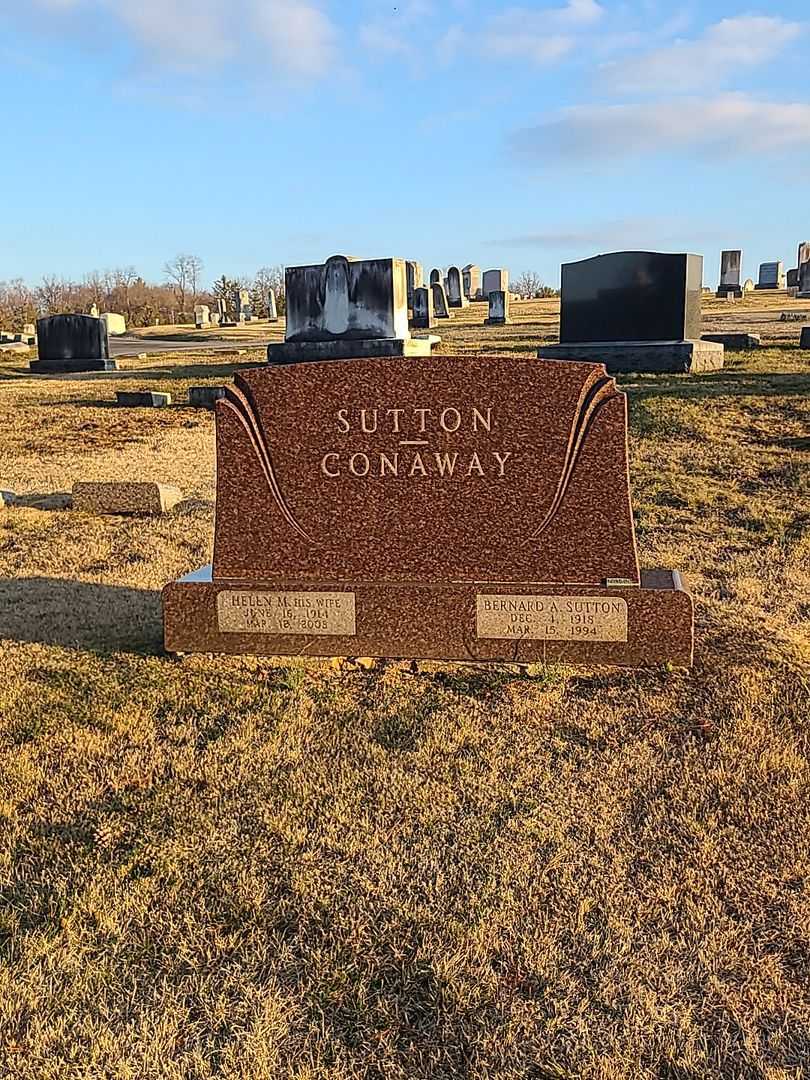 Bernard A. Sutton's grave. Photo 1