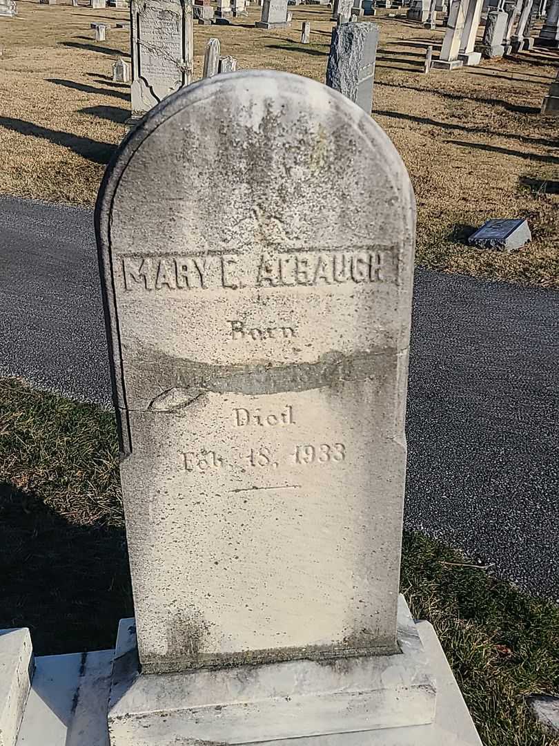 Mary E. Albaugh's grave. Photo 2