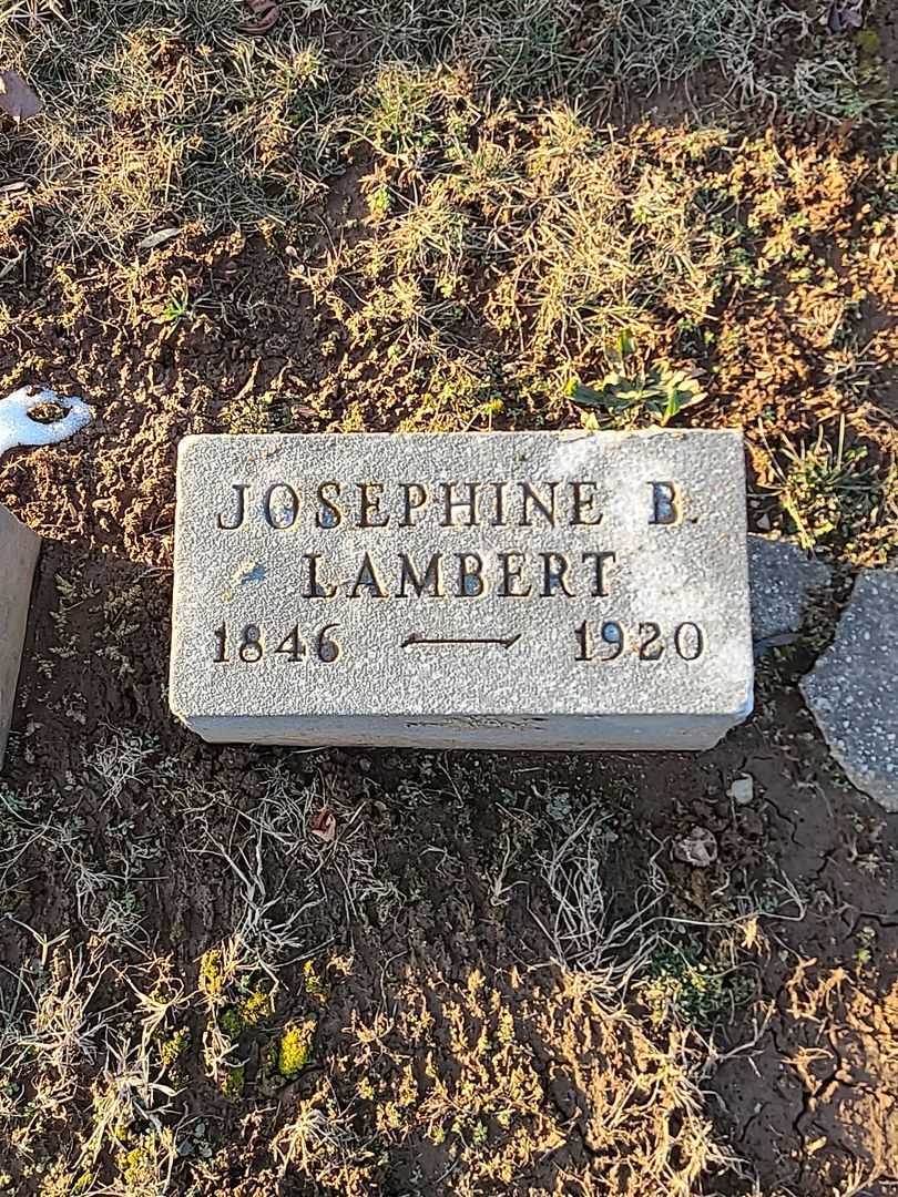 Josephine B. Lambert's grave. Photo 4