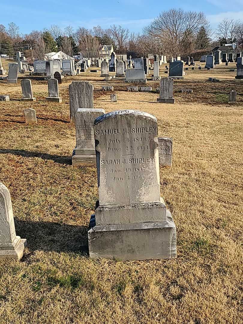 Sarah J. Shipley's grave. Photo 2