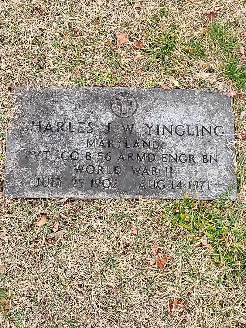 Charles J. W. Yingling's grave. Photo 1