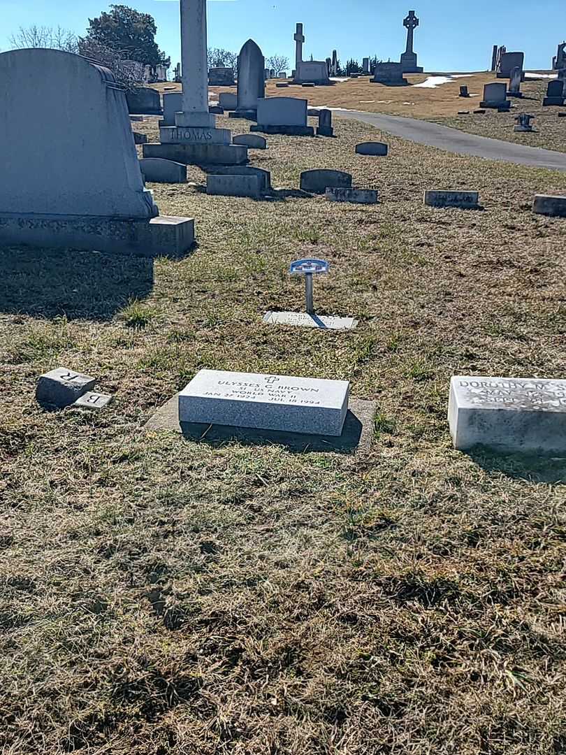 Ulysses G. Brown's grave. Photo 2