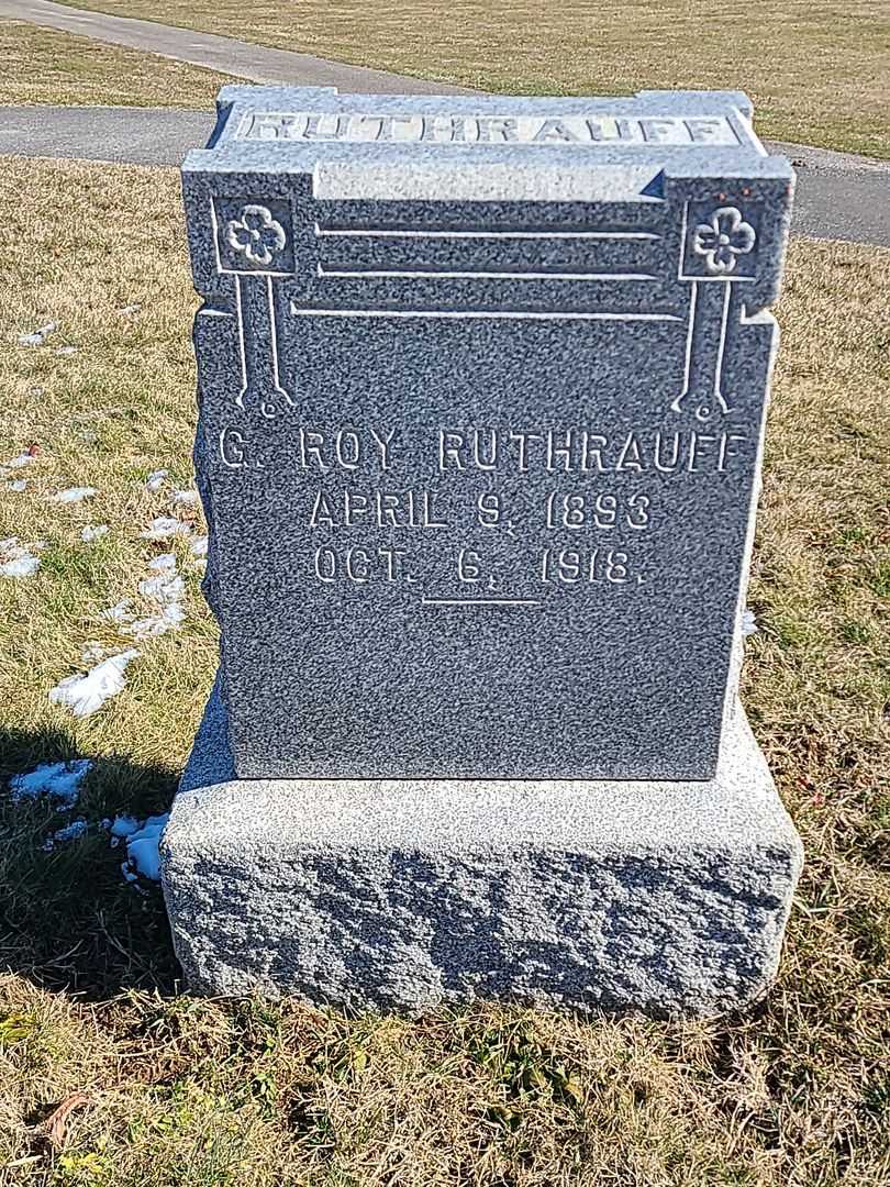 G. Roy Ruthrauff's grave. Photo 1