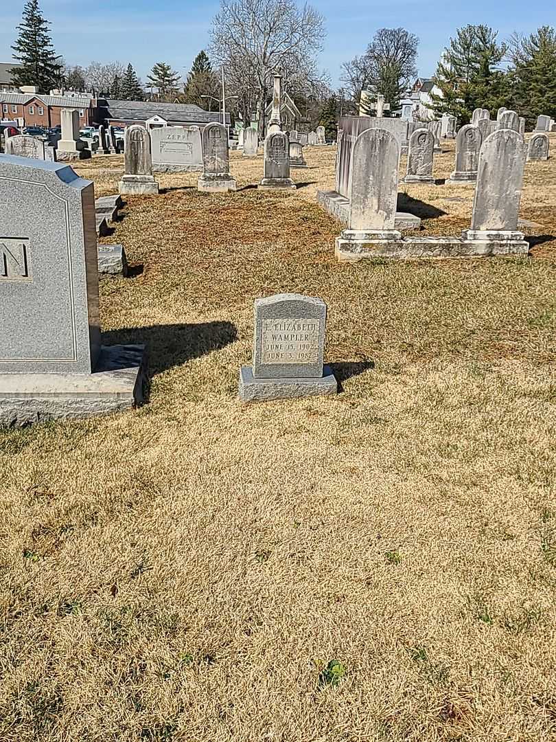 E. Elizabeth Wampler's grave. Photo 2
