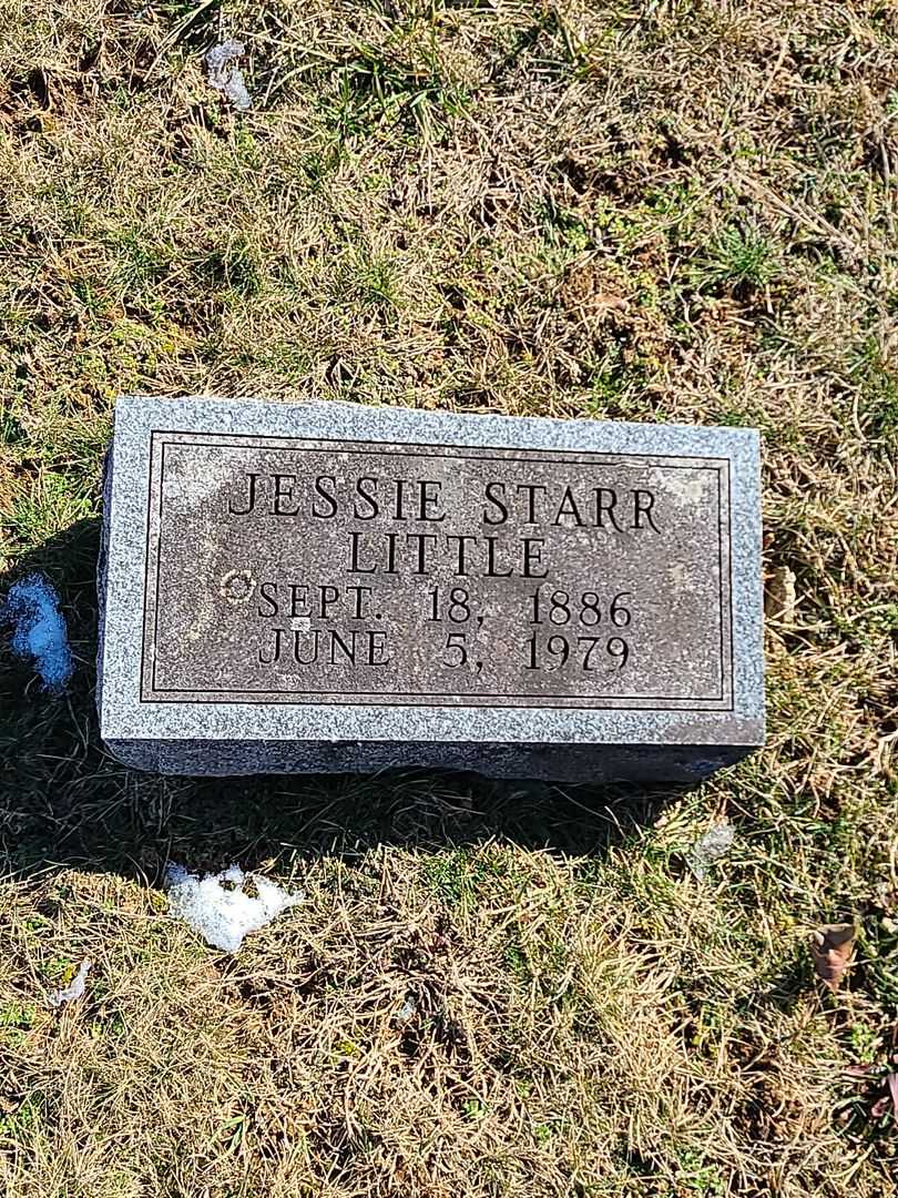 Jessie Starr Little's grave. Photo 3