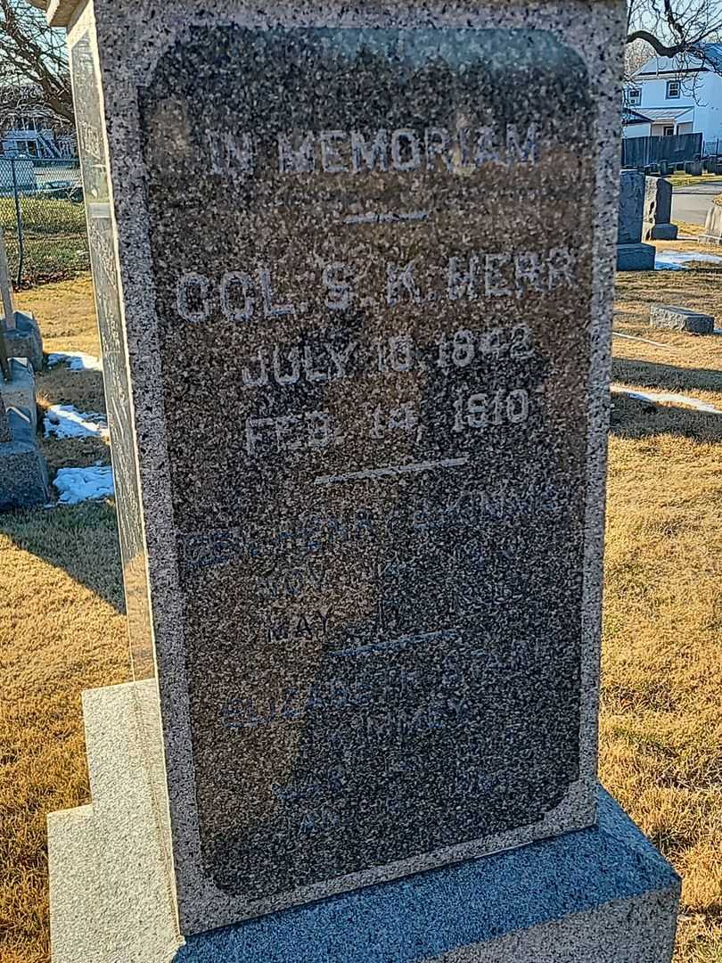 S. K. Herr's grave. Photo 3
