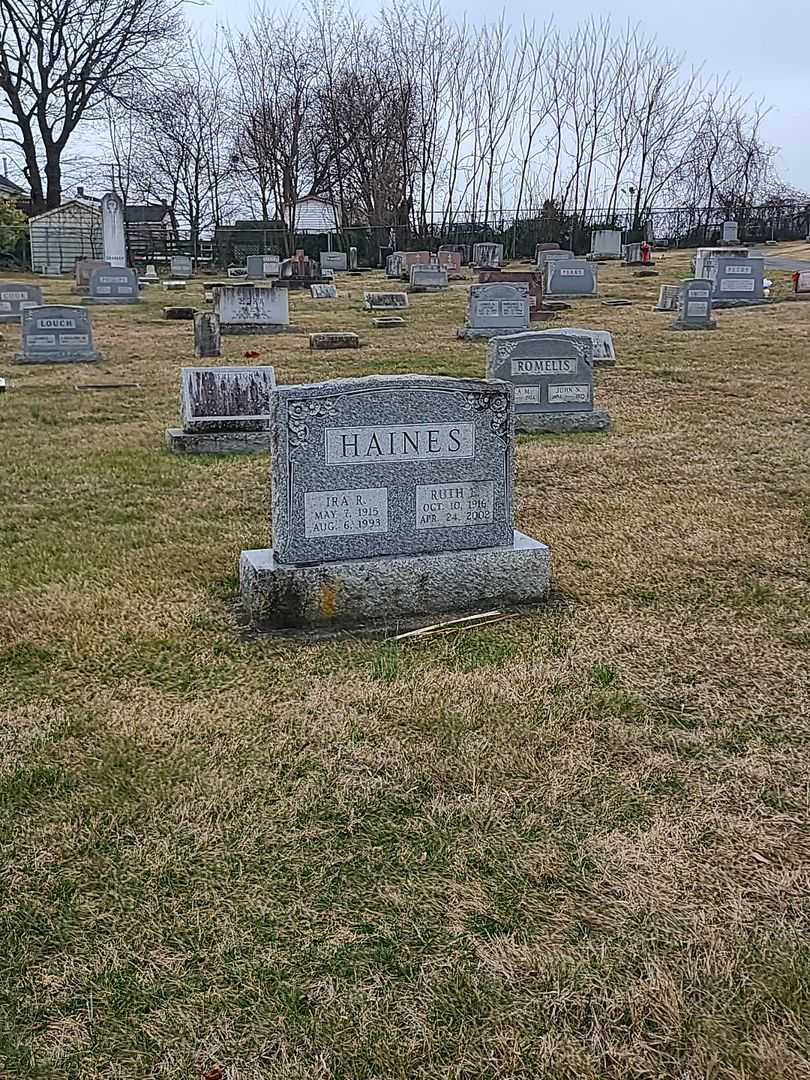 Ira R. Haines's grave. Photo 2