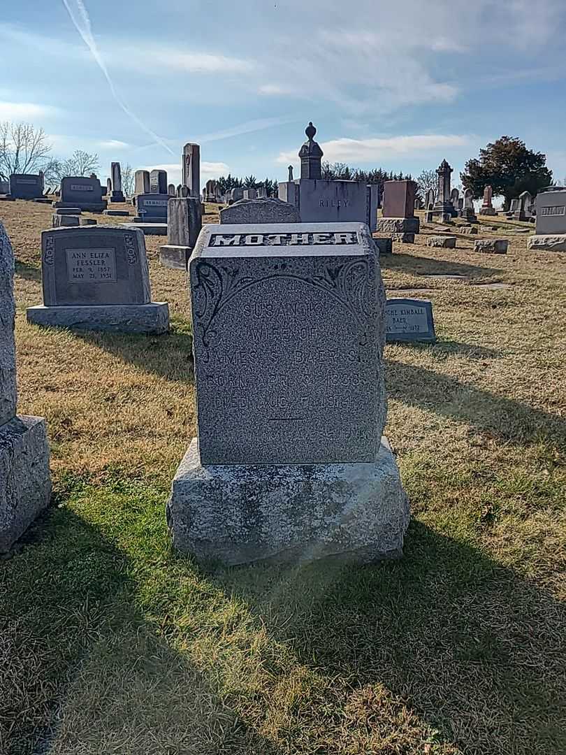 Susan K. Baer's grave. Photo 2