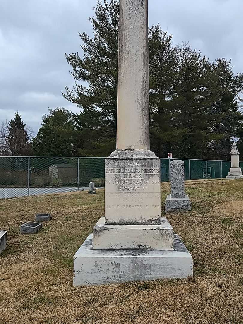 Catherine Roberts Thomas Schwarz's grave. Photo 2