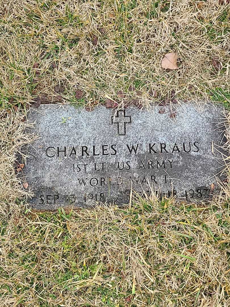Charles W. Kraus's grave. Photo 3