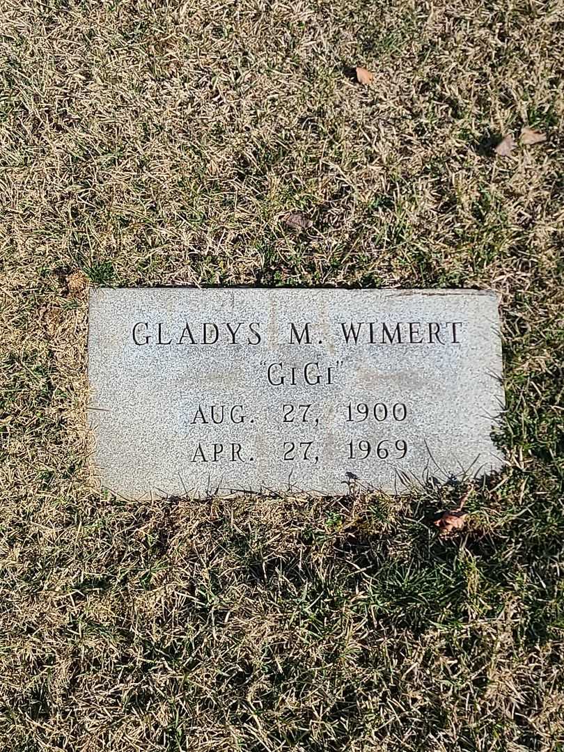 Gladys M. "Gi Gi" Wimert's grave. Photo 3