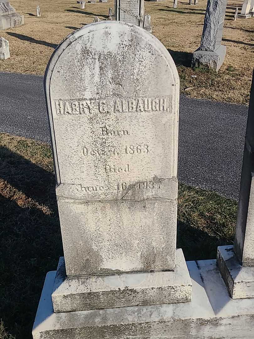 Harry C. Albaugh's grave. Photo 2