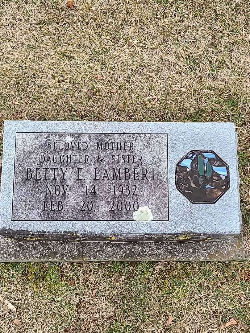 Betty E. Lambert's grave. Photo 1