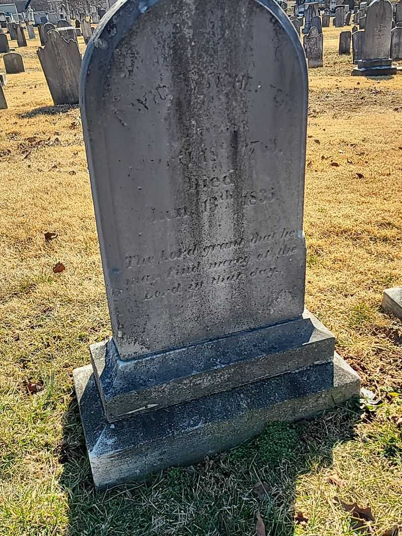 David Winchester's grave. Photo 3