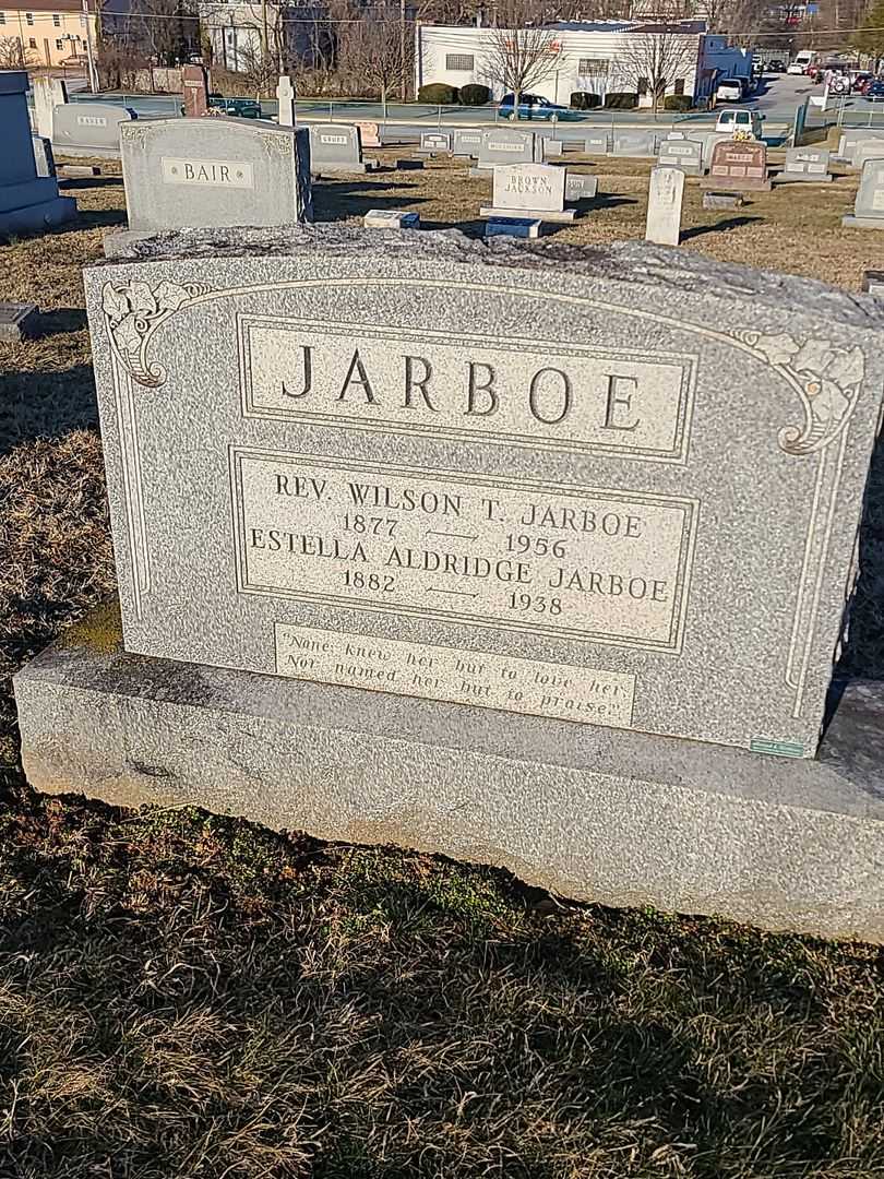 Estella Aldridge Jarboe's grave. Photo 1