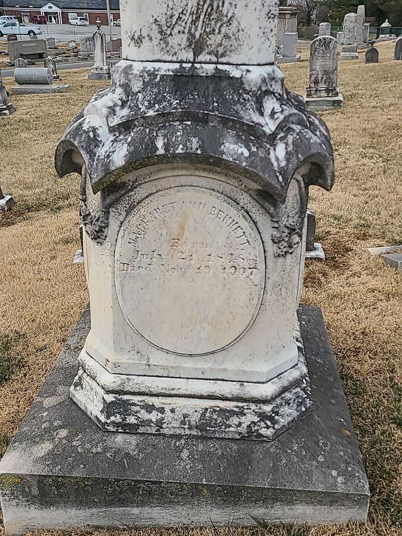 Margaret Ann Bennett's grave. Photo 3