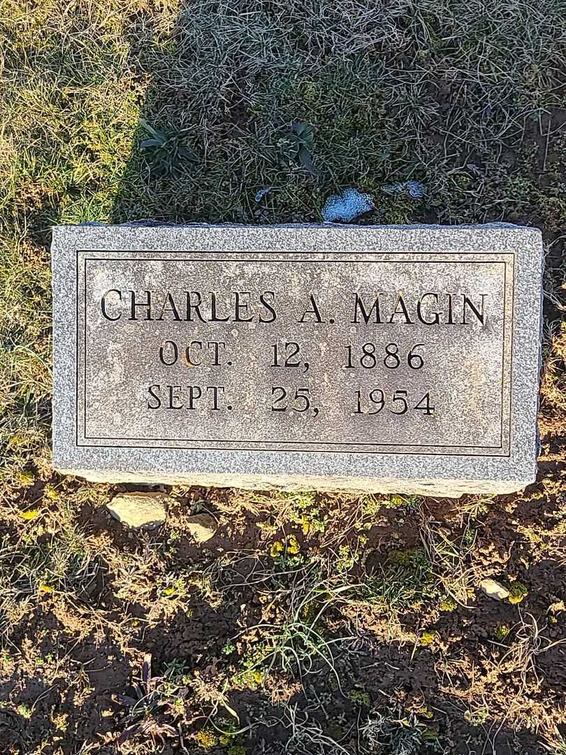 Charles A. Magin's grave. Photo 4