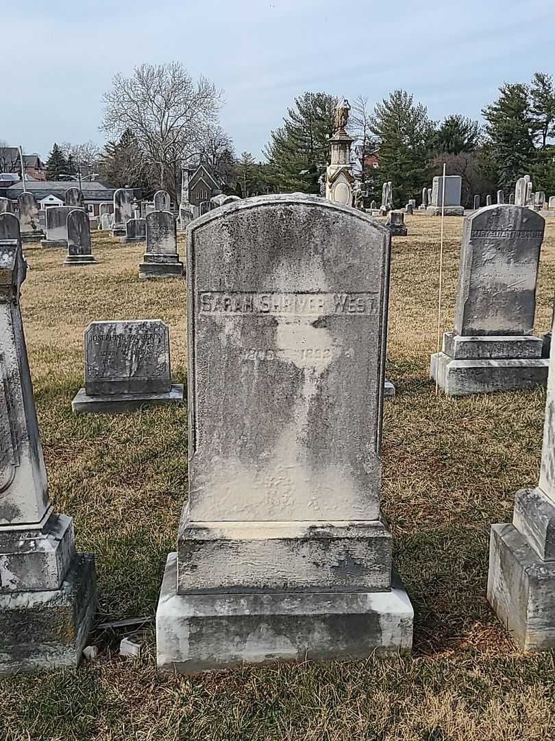 Sarah Shriver West's grave. Photo 1