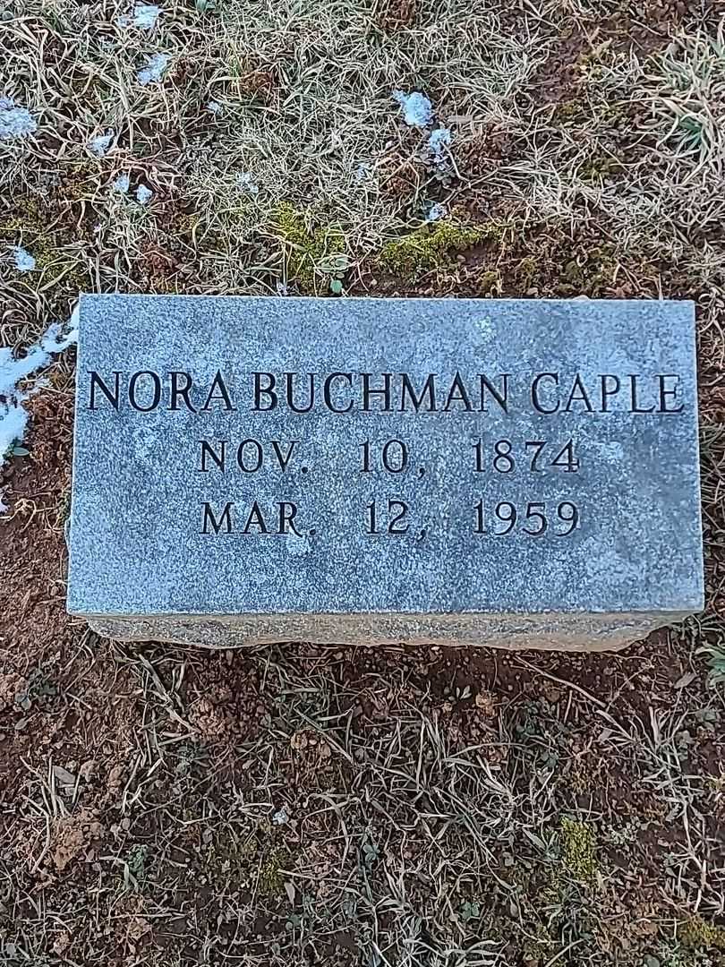 Nora Buchman Caple's grave. Photo 3