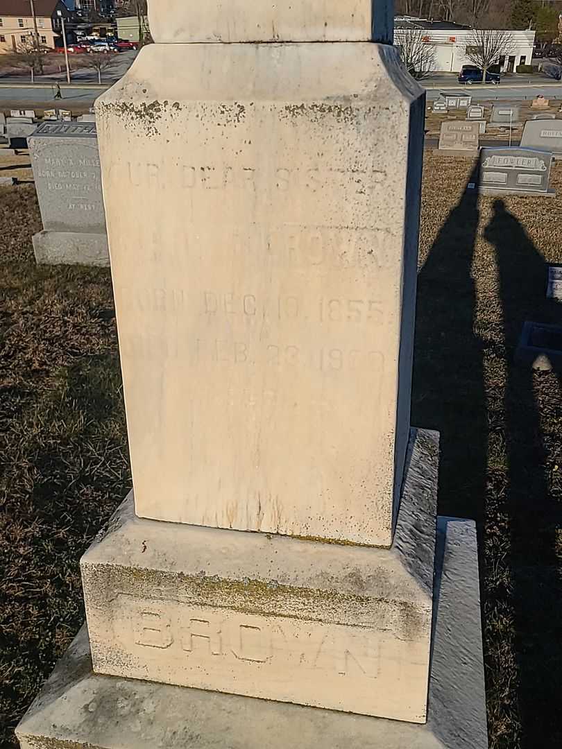 Mary D. Brown's grave. Photo 3