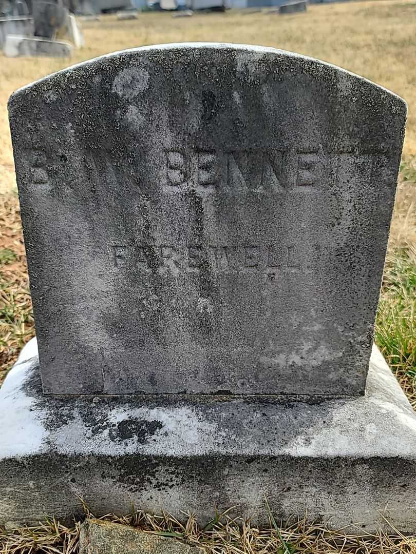 Benjamin W. Bennett's grave. Photo 4