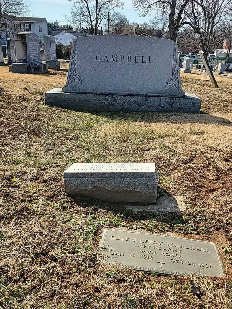 Mary Etta Campbell's grave. Photo 2