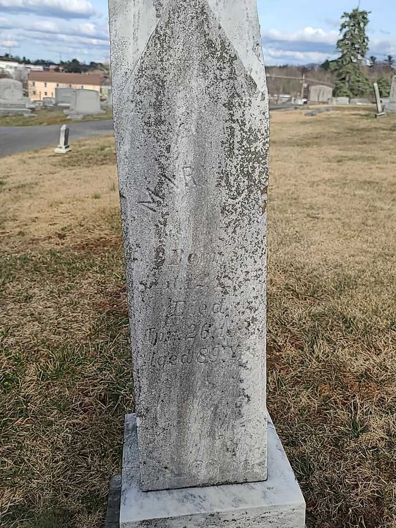 Mary J. Tate's grave. Photo 3