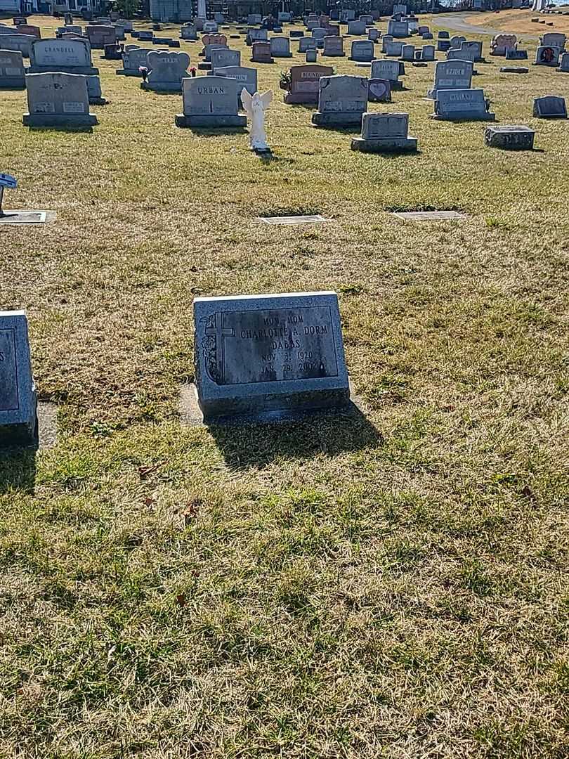 Charlotte A. Dorm Dabbs's grave. Photo 2