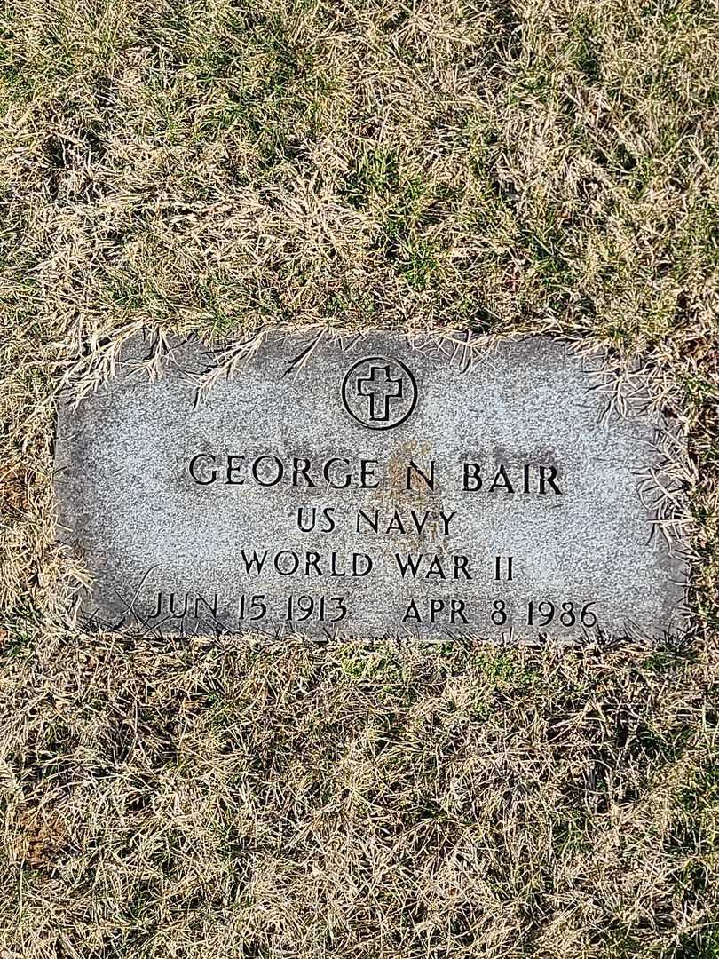 George N. Bair's grave. Photo 3