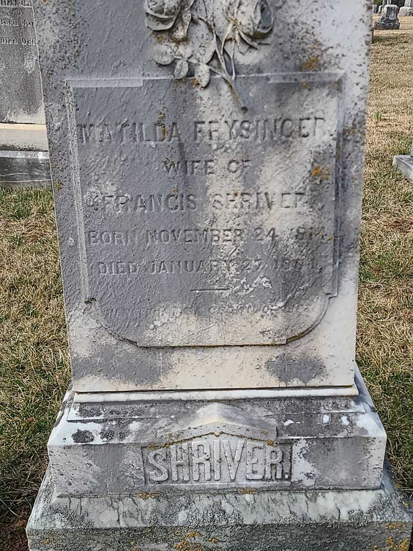 Matilda Frysinger Shriver's grave. Photo 2