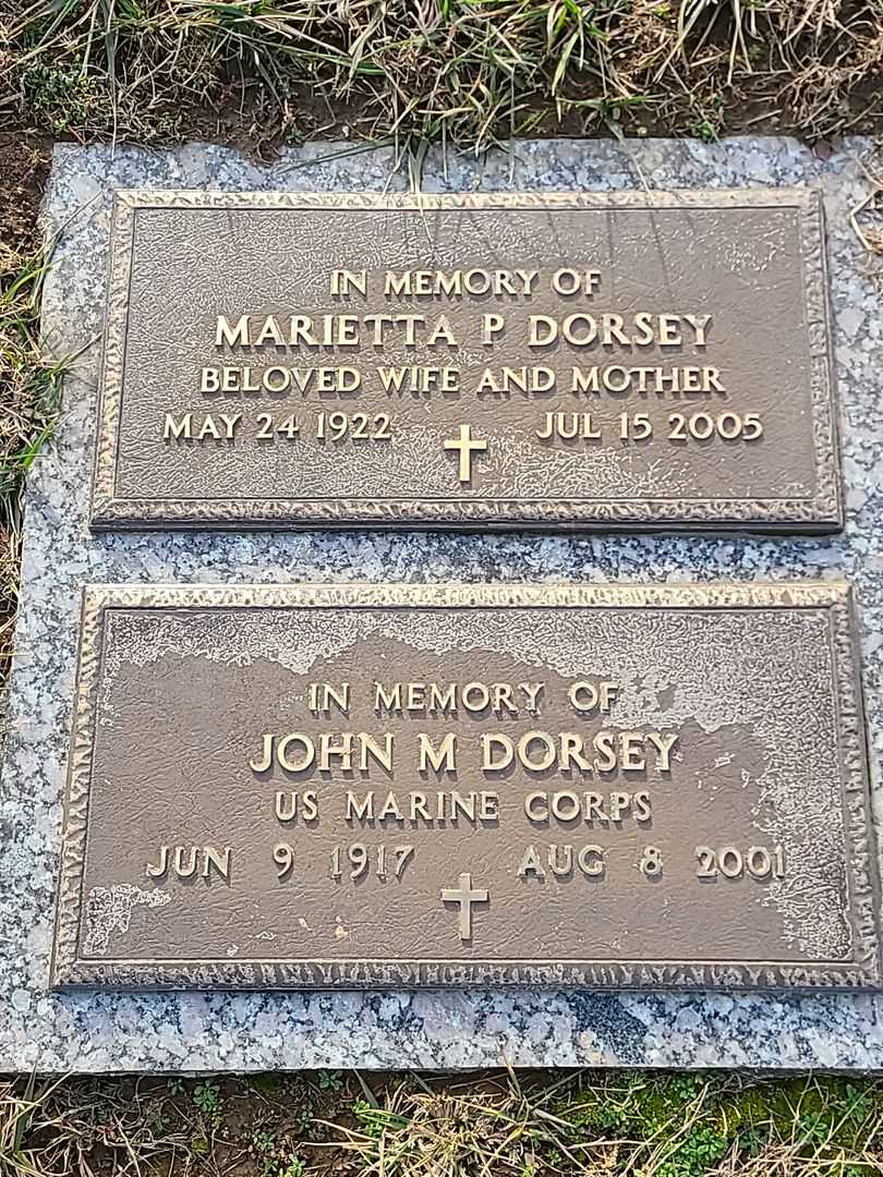 John M. Dorsey's grave. Photo 1