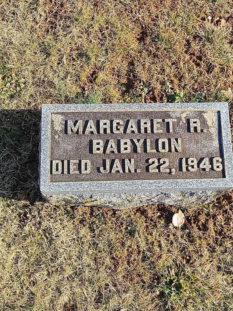 Margaret R. Babylon's grave. Photo 3