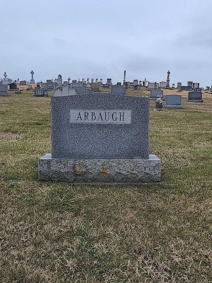 Norman E. Arbaugh's grave. Photo 1