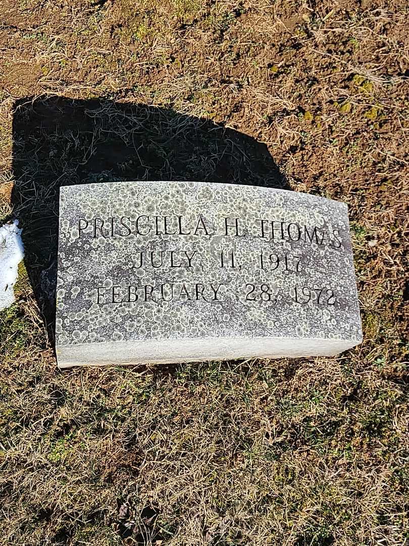 Priscilla H. Thomas's grave. Photo 3