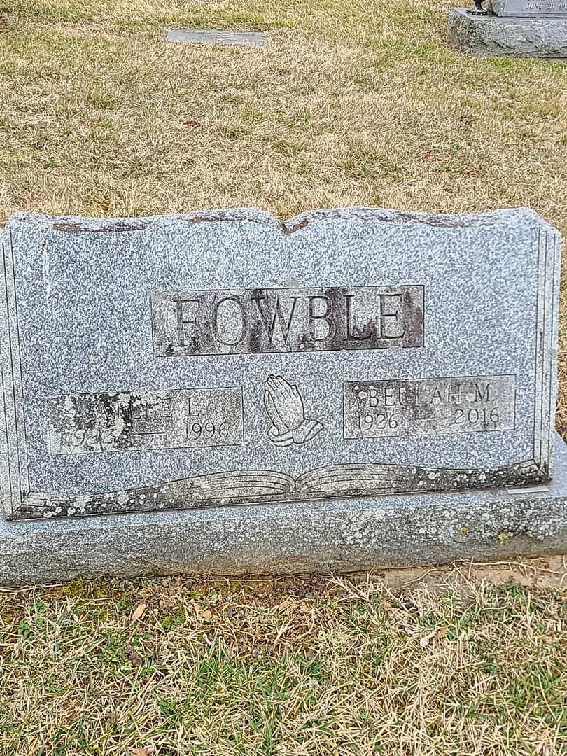 Atlee L. Fowble's grave. Photo 1
