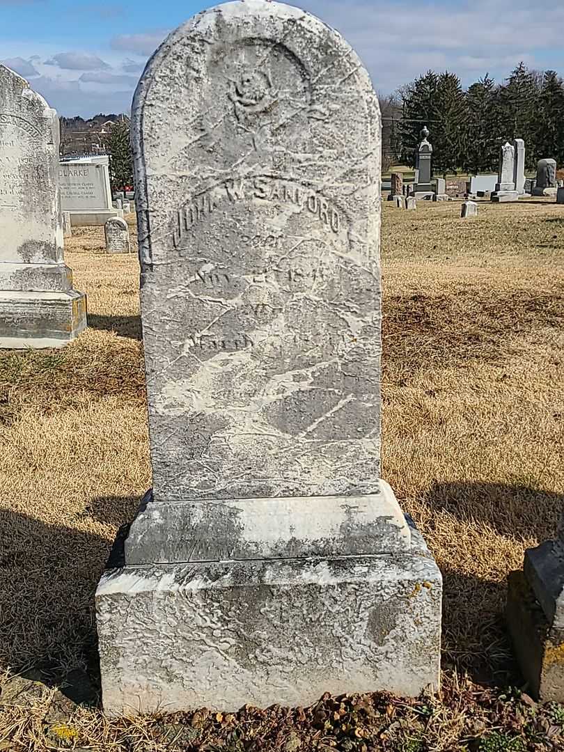 John W. Sanford's grave. Photo 3