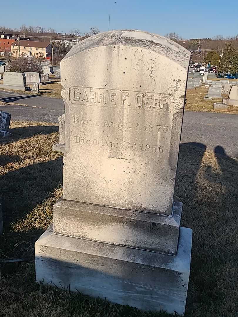 Carrie F. Derr's grave. Photo 3