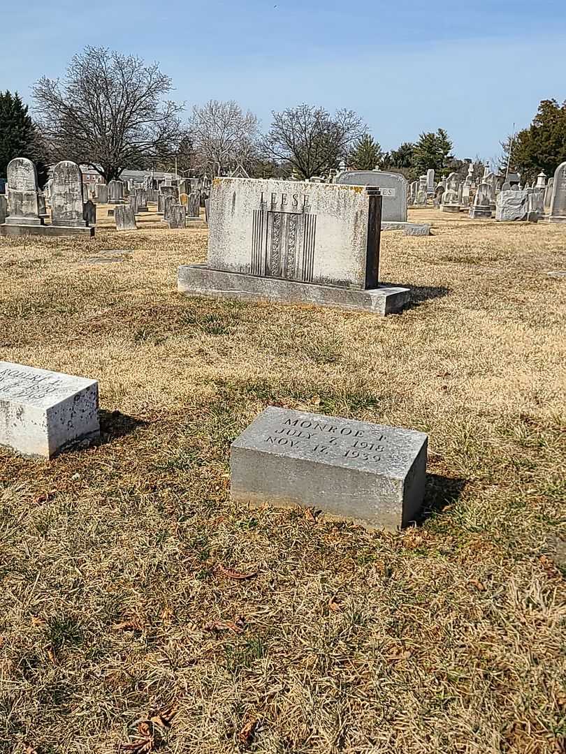 Monroe F. Leese's grave. Photo 2