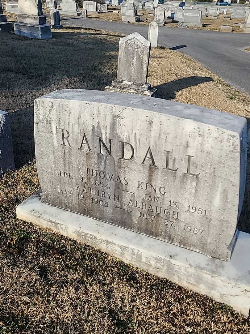 Thomas King Randall's grave. Photo 2