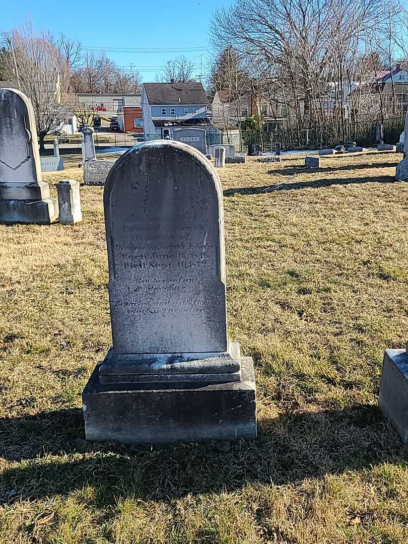 Mary Gehr's grave. Photo 2