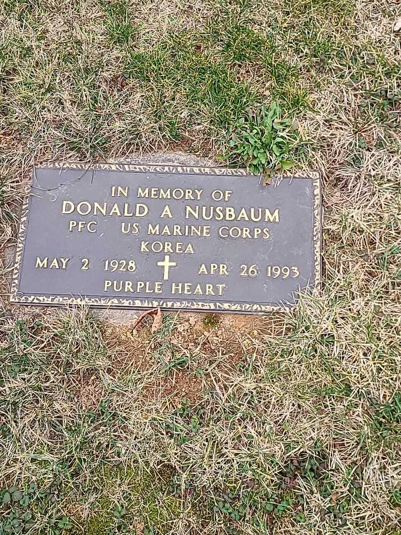 Donald A. Nusbaum's grave. Photo 3
