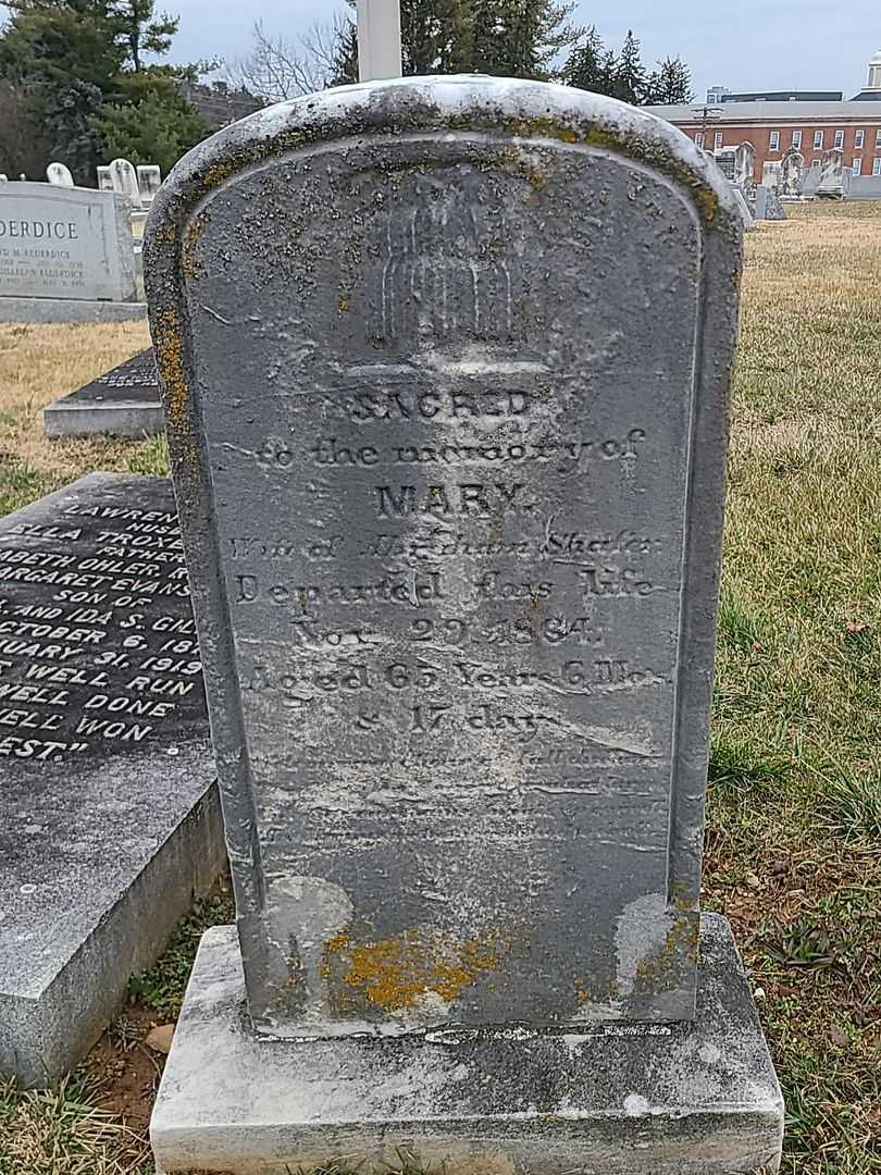 Mary Shafer's grave. Photo 3