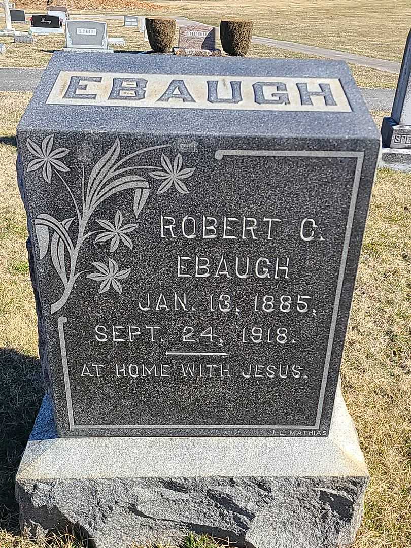 Robert C. Ebaugh's grave. Photo 3