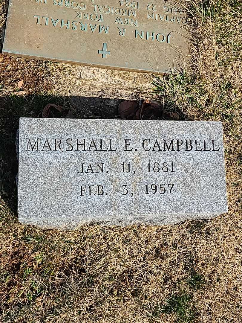 Marshall E. Campbell's grave. Photo 3