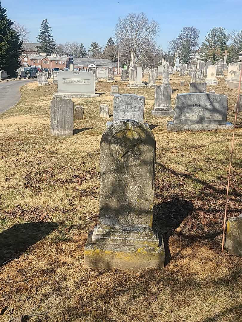 Annie E. Bell's grave. Photo 1