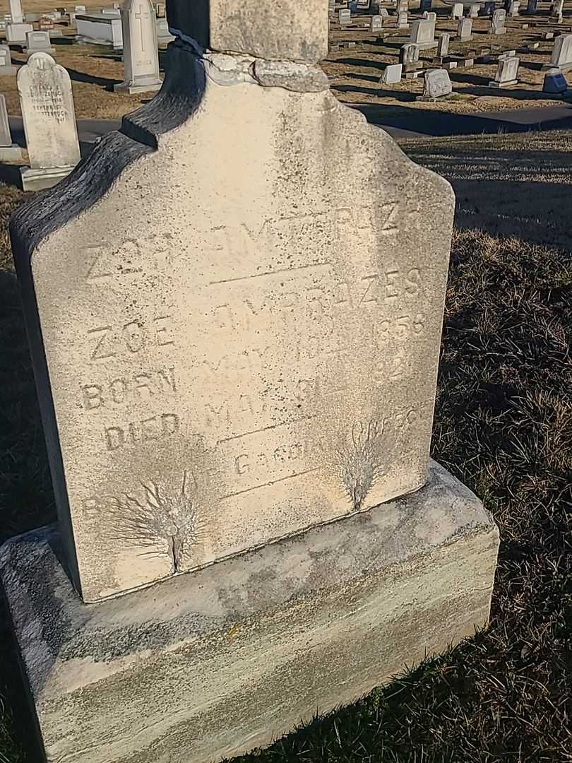 Zoe Amprazes's grave. Photo 3