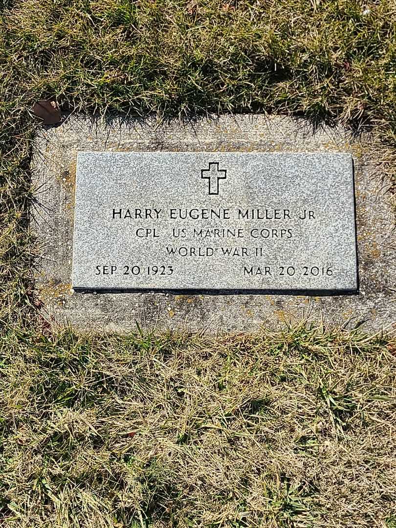 Harry Eugene Miller Junior's grave. Photo 1
