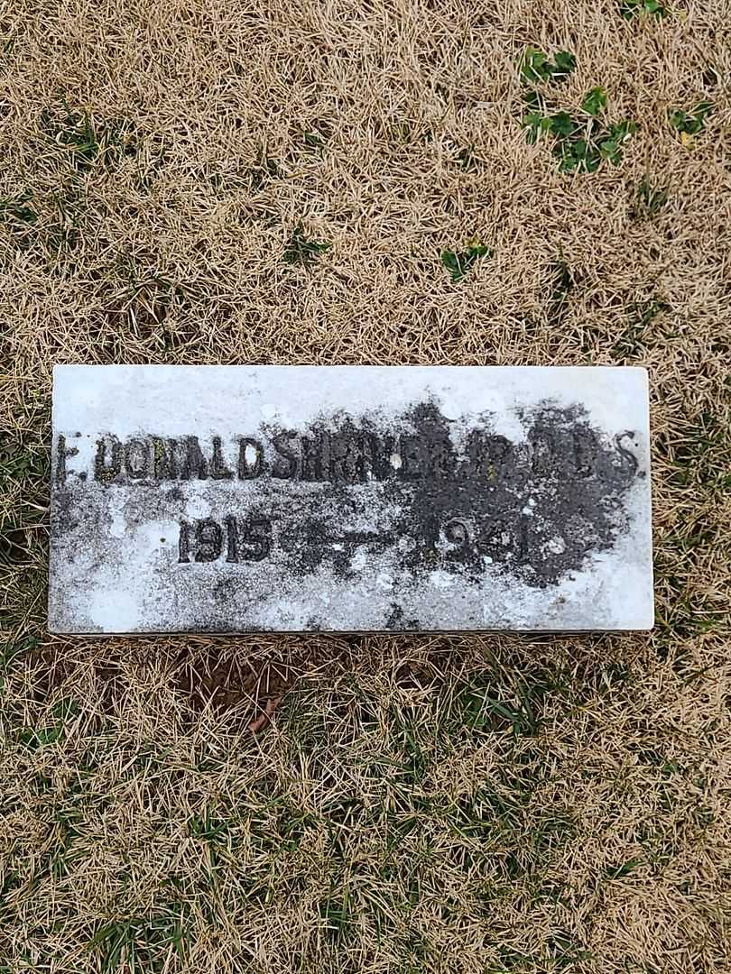 F. Donald Shriver D.D.S. Junior's grave. Photo 3