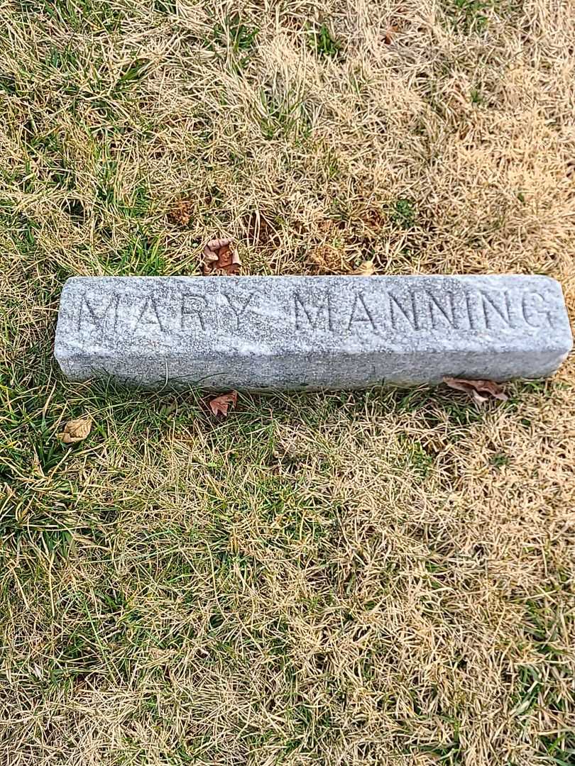 Mary Manning's grave. Photo 3